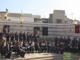 La banda de cornetas y tambores del ECCE Homo ofrece un concierto en la ermita de Santa María
