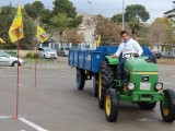 Victoriano López, ganador del concurso de habilidad con tractor celebrado en Jumilla