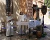 La Asociación de Tambores Cristo de la Sangre celebra la misa en honor a su imagen titular en el Monasterio de Santa Ana