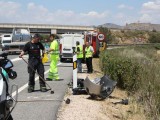 Tres heridos en un accidente frontal producido en la carretera de Murcia, N-344 dirección Jumilla