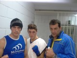 Pechi y Benji boxearon en la Velada Solidaria de Murcia