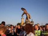 El Cristo Amarrao a la Columna llega a Jumilla acompañado de una multitud de personas