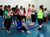 Los alumnos del IES Arzobispo Lozano realizan un taller de primeros auxilios