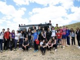 Los alumnos del I.E.S. Arzobispo Lozano realizan una actividad de escalada en el Barranco del Marqués