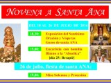 El próximo 18 de julio comenzará la Novena a Santa Ana en el Monasterio