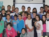 La plantilla del Montesinos CFS Jumilla visita a los alumnos del CEIP Príncipe Felipe