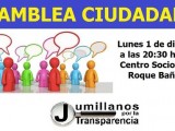 La Asociación Jumillanos por la Transparencia realizará una asamblea ciudadana esta tarde