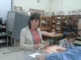 Los candidatos a la Alcaldía de Jumilla ejercen su derecho al voto