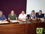 La Agrupación de Electores Jumilla Puede, IU-Verdes, PSOE y UPyD firman el documento por la transparencia
