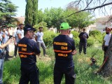 Voluntarios de Protección Civil y jardineros reciben un curso de manejo de motosierras