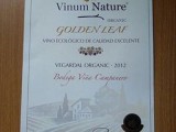 El vino Vegardal Organic 2012 obtiene el Golden Leaf