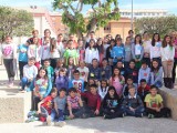 La alcaldesa visitó el CP Príncipe Felipe para conocer el proyecto EME de mano de sus alumnos