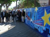 Un grafiti de 80 metros cuadrados, conmemora los 30 años de España en la Unión Europea
