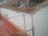 Las lluvias provocan el derrumbe de la cubierta de la escuela de Fuente del Pino