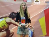 Ángela Carrión recibe el reconocimiento del atletismo murciano en la VI Gala del Atletismo de la Región de Murcia.