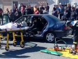 Dos turismos implicados en un accidente con dos heridos