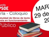 El PSOE de Jumilla abordará hoy martes, en el Centro Roque Baños, la Ley de Gratuidad de Libros de Texto en una charla-coloquio