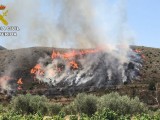 La Guardia Civil investiga a una persona por provocar el incendio en el Cerro del Oro de Jumilla