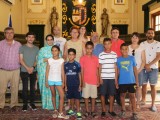 Recibidos en el salón de plenos los cinco niños saharauis acogidos este verano en Jumilla