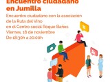 Encuentro de Ciudadanos Jumilla con la Ruta del Vino de Jumilla con la presencia del diputado Miguel Garaulet