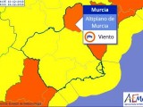 AEMET activa el aviso naranja en el Altiplano por fuertes vientos