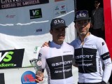 El ciclista jumillano Francisco Javier Pérez (Gori) se sube al podium del XXIV Criterium de Murcia