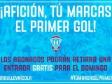 El F.C. Jumilla quiere llenar el ‘Uva Monastrell’ frente al Sevilla Atlético con la campaña ‘Afición tu marcas el primer gol’