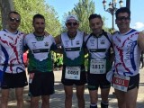 Seis componentes del Hinneni Trail Running disfrutaron de la Media Maraton de Almansa