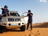 Fernando Dominguez y Pedro Antonio Molina del Club Ocio y Aventura Jumilla realizan un entrenamiento intensivo en las dunas de Marruecos