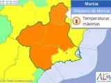 Aviso naranja para hoy miércoles por altas temperaturas