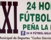Todo preparado para la XXXI edicion de las 24 horas de Fútbol Sala C.D. La Parra que este año premia a la Peña “Frente Jumilla”