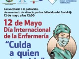 Jumilla se une al minuto de silencio convocado por el Colegio Oficial de Enfermería de la Región de Murcia