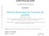 La Oficina de Turismo de Jumilla ya cuenta con las certificaciones Q de Calidad y SAFE