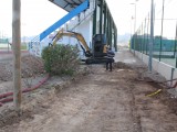 Comienzan las obras de pavimentación en el Polideportivo Municipal La Hoya: un paso hacia la modernización de las instalaciones deportivas