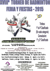 Cartel Badminton 2015 Feria y Fiestas