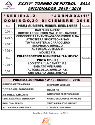 Jornada Semanal  Jornada Semanal 18-19 y 20 -  DIC - 2015