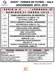 Jornada Semanal  29 -30 y 31 - ENERO - 2016-2