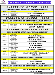 Agenda Deportiva ,  18,19 y 20 marzo-1